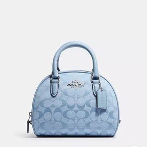 Coach Sydney satchel in denim blue